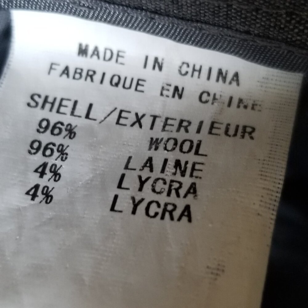 Theory Womens Gray Wide Leg Wool Blend Career Pleated Dress Pants Interview Sz 4 - Picture 4 of 12